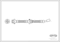 Brake Hose, CORTECO, OEM 462100M015, Article number 1 9 0 3 5 3 4 1, NISSAN (109542)