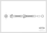 Brake Hose, CORTECO, OEM 462104M411, Article number 1 9 0 3 5 3 4 2, NISSAN (109543)