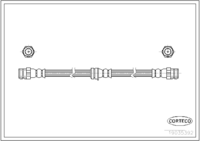 Brake Hose, CORTECO, OEM 1K0611701A, Article number 1 9 0 3 5 3 9 2, VW (109563)