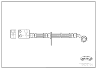 Brake Hose, CORTECO, OEM 01465-SMG-E00, Article number 1 9 0 3 5 7 3 0, HONDA (109596)