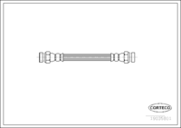 Brake Hose, CORTECO, OEM 1H0611775, Article number 1 9 0 3 5 8 0 1, VAG (109607)
