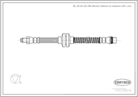 Brake Hose, CORTECO, OEM 8200234737, Article number 1 9 0 3 5 8 1 8, RENAULT (109609)