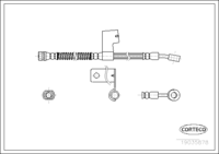 Brake Hose, CORTECO, OEM 587311A000, Article number 1 9 0 3 5 8 7 8, HYUNDAI (109620)