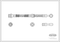 Brake Hose, CORTECO, OEM 587000, Article number 1 9 0 3 5 8 8 0, HYUNDAI (109622)