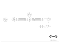 Brake Hose, CORTECO, OEM 462108H305, Article number 1 9 0 3 5 9 0 2, NISSAN (109630)
