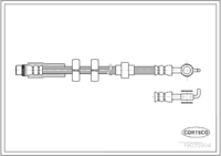 สายเบรค, CORTECO, OEM 4806F4, หมายเลขสินค้า 1 9 0 3 5 9 0 4, PEUGEOT (109631)
