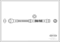สายเบรค CORTECO OEM MR407889 หมายเลขสินค้า 1 9 0 3 6 1 5 1, MITSUBISHI (109789)