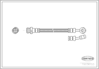 สายเบรค CORTECO OEM 587371H500 หมายเลขสินค้า 1 9 0 3 6 1 5 3, KIA (109791)