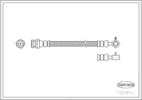 Brake Hose, CORTECO, OEM N06743820, Article number 1 9 0 3 6 1 9 1, MAZDA (109795)