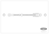 Brake Hose, CORTECO, OEM 8E0611707G, Article number 1 9 0 3 6 3 1 7, VAG (109831)