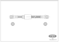 สายเบรค CORTECO OEM 1K0611701L หมายเลขสินค้า 1 9 0 3 6 3 1 9, VAG (109833)
