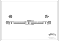 Brake Hose, CORTECO, OEM 3C0611701J, Article number 1 9 0 3 6 3 2 0, VAG (109834)