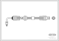 Brake Hose, CORTECO, OEM 8E0611707H, Article number 1 9 0 3 6 3 2 2, VAG (109836)