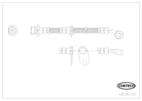 Brake Hose, CORTECO, OEM 01464-SNA-A01, Article number 1 9 0 3 6 3 3 0, HONDA (109838)