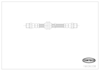 Brake Hose, CORTECO, OEM 34511090565, Article number 1 9 0 3 6 3 3 8, BMW (109843)