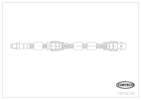 สายเบรค, CORTECO, OEM 34306778260, หมายเลขสินค้า 1 9 0 3 6 3 4 0, BMW (109845)