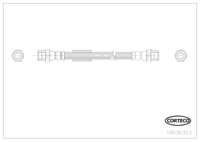 Brake Hose, CORTECO, OEM 8J0611775B, Article number 1 9 0 3 6 3 5 3, AUDI (109850)