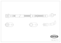 Brake Hose, CORTECO, OEM D651-43-990, Article number 1 9 0 3 6 3 7 2, MAZDA (109857)