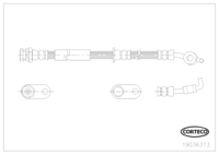 Brake Hose, CORTECO, OEM D651-43-980, Article number 1 9 0 3 6 3 7 3, MAZDA (109858)