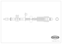 Brake Hose, CORTECO, OEM , Article number 1 9 0 3 6 3 7 4,  (109859)