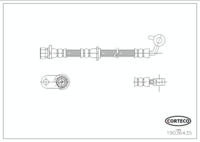 Brake Hose, CORTECO, OEM 01465SWA000, Article number 1 9 0 3 6 4 3 5, HONDA (109878)