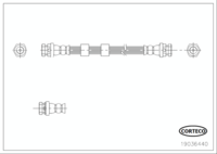 Brake Hose, CORTECO, OEM D65143810, Article number 1 9 0 3 6 4 4 0, MAZDA (109883)
