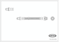 Brake Hose, CORTECO, OEM 30714483, Article number 1 9 0 3 6 4 8 9, VOLVO (109891)