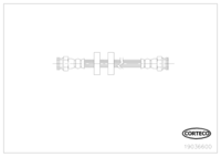 Brake Hose, CORTECO, OEM , Article number 1 9 0 3 6 6 0 0,  (109921)