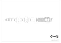 Brake Hose, CORTECO, OEM 34306771720, Article number 1 9 0 3 6 6 0 2, BMW (109923)
