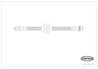 Brake Hose, CORTECO, OEM 8200441654, Article number 1 9 0 3 6 6 0 8, RENAULT (109929)