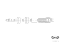 Brake Hose, CORTECO, OEM 34306799424, Article number 1 9 0 3 6 6 1 4, BMW (109935)