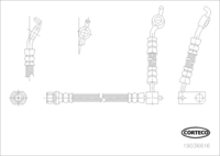 Rear Axle Brake Hose for TOYOTA