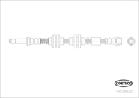 Brake Hose, CORTECO, OEM 7H8611701A, Article number 1 9 0 3 6 6 2 0, VW (109941)