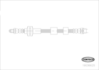 Brake Hose, CORTECO, OEM 34306767458, Article number 1 9 0 3 6 6 2 5, BMW (109944)