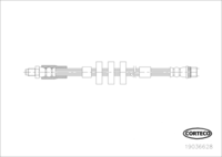 Brake Hose, CORTECO, OEM 4806K1, Article number 1 9 0 3 6 6 2 8, PEUGEOT (109947)