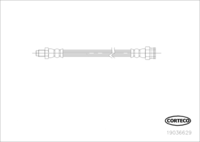 Brake Hose, CORTECO, OEM 51783802, Article number 1 9 0 3 6 6 2 9, FIAT (109948)