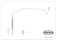 สายเบรค CORTECO OEM 1J0611763AD หมายเลขสินค้า 1 9 0 3 6 8 5 1, VAG (110051)