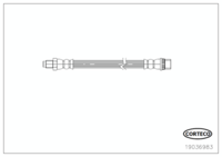 Brake Hose, CORTECO, OEM , Article number 1 9 0 3 6 9 8 3,  (110105)