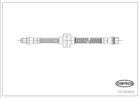Brake Hose, CORTECO, OEM 8200708615, Article number 1 9 0 3 6 9 8 4, RENAULT (110106)