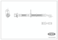 สายเบรค CORTECO OEM 01464TL1G00 หมายเลขสินค้า 1 9 0 3 6 9 8 9, HONDA (110111)
