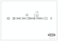 Brake Hose, CORTECO, OEM MN102533, Article number 1 9 0 3 6 9 9 2, MITSUBISHI (110114)