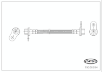 Brake Hose, CORTECO, OEM 4650B625, Article number 1 9 0 3 6 9 9 4, MITSUBISHI (110116)