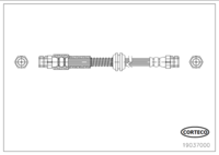 สายเบรค CORTECO OEM 2K5611775D หมายเลขสินค้า 1 9 0 3 7 0 0 0, AUDI (110122)