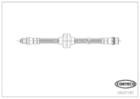 สายเบรค CORTECO OEM 462108452R หมายเลขสินค้า 1 9 0 3 7 1 8 7, RENAULT (110163)