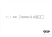 สายเบรค, CORTECO, OEM 34306792254, หมายเลขสินค้า 1 9 0 3 7 2 0 3, BMW (110171)