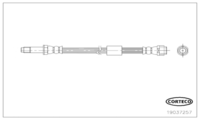 Brake Hose, CORTECO, OEM 6394281035, Article number 1 9 0 3 7 2 5 7, MERCEDES-BENZ (110192)