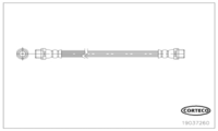Brake Hose, CORTECO, OEM 2D0611775, Article number 1 9 0 3 7 2 6 0, VAG (110195)