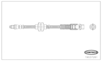 Brake Hose, CORTECO, OEM 1609128, Article number 1 9 0 3 7 2 6 1, FORD (110196)