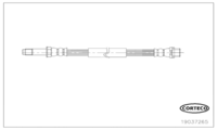 Brake Hose, CORTECO, OEM A9044280835, Article number 1 9 0 3 7 2 6 5, MERCEDES-BENZ (110200)
