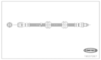 Brake Hose, CORTECO, OEM A2514200648, Article number 1 9 0 3 7 2 6 7, MERCEDES-BENZ (110202)